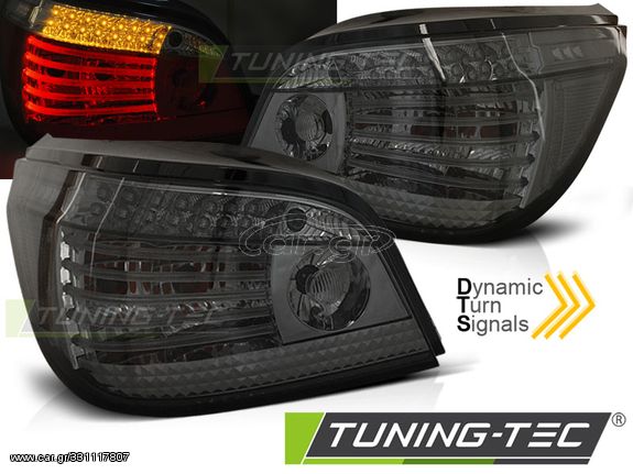 Πίσω φανάρια  led SMOKE SEQ για BMW E60 07.03-07