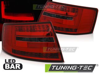 Πίσω φανάρια  led Κόκκινο SMOKE για AUDI A6 C6 SEDAN 04.04-08 7-PIN