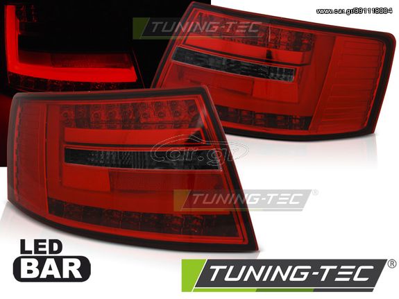 Πίσω φανάρια  led Κόκκινο SMOKE για AUDI A6 C6 SEDAN 04.04-08 7-PIN