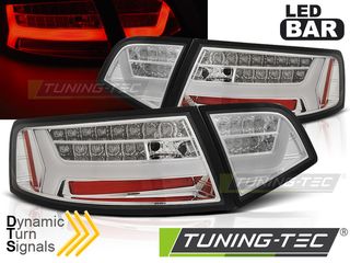 Πίσω φανάρια  led χρωμίου SEQ για AUDI A6 08-11 SEDAN