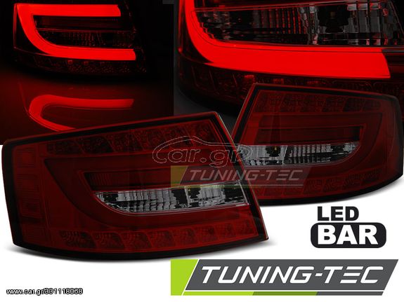 Πίσω φανάρια  led Κόκκινο SMOKE για AUDI A6 C6 SEDAN 04.04-08 7PIN