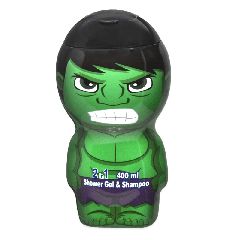 Air-Val International Hulk 2 in 1 Shower Gel & Shampoo  400ml Vegan