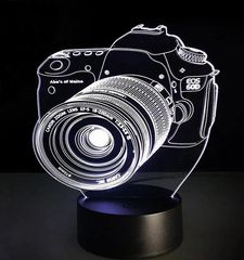 3D Διακοσμητικό Φωτιστικό LED Φωτογραφική Μηχανή N00908