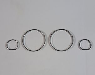 Διακοσμητικά δαχτυλίδια καντράν BMW E34 Σειρά 5 (88-94) ΧΡΩΜΙΟ-ΝΙΚΕΛ