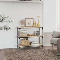 Βιβλιοθήκη Sonoma Δρυς 80x33x70,5 εκ. Επεξεργ. Ξύλο & Ατσάλι 819338