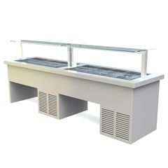 ΠΡΟΣΦΟΡΑ!!! Βιτρίνα Ψυχόμενη Κέντρου Self Service 108x90x125cm VL108R