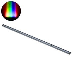 GloboStar® DIGI-BAR 90210 Ψηφιακή Μπάρα Φωτισμού Wall Washer Digital Pixel Facade Tuber Bar LED 12W 720lm 90° DC 24V Αδιάβροχο IP65 L100 x W3.2 x H3cm RGB DMX512 - Ασημί με Διάφανο Κάλυμμα - 3 Years W
