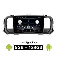 PEUGEOT EXPERT (μετά το 2017) Android οθόνη αυτοκίνητου 6GB με GPS WI-FI (ηχοσύστημα αφής 9" ιντσών OEM Youtube Playstore MP3 USB Radio Bluetooth Mirrorlink εργοστασιακή, 4x60W, AUX) PE168-6GB