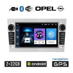 OPEL (2GB + 32GB) Android για CORSA C D ASTRA H G VECTRA ZAFIRA ANTARA MERIVA οθόνη αυτοκίνητου με GPS WI-FI (ηχοσύστημα αφής 7" ιντσών OEM Youtube Playstore MP3 USB Radio Bluetooth Mirrorlink 4x