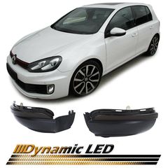 Φλας Καθρέπτη Για Vw Golf 6 VI 08-12 / Touran 10-15 Dynamic Led Canbus Φιμέ 2 Τεμάχια