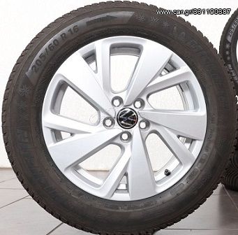 VW ORIGINAL Ζαντολάστιχα Ζάντες 6X16 - 5X100 et35 Λάστιχα 205/60R16 Goodyear Efficient Grip