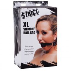 XL Φίμωτρο Σιλικόνης - Μαύρο - Xr Brands - Strict