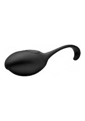 Silicone Vibrating Egg with Remote Control - Black-thumb-2