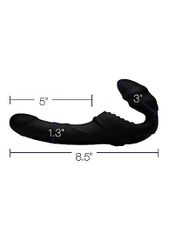Pro Rider - Vibrating Silicone Strapless Strap-On with Remote Control-thumb-4