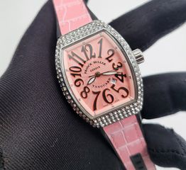 Franck Muller vanguard ροζ αντιγραφο replica rolex