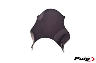 Παρμπρίζ PUIG 4120F TRACK 310X365MM DARK SMOKE UNIVERSAL (Στρογγυλοφαν.)