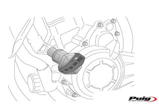 Μανιτάρια PUIG 4957N R12 Μαύρα CBR600RR 09-12