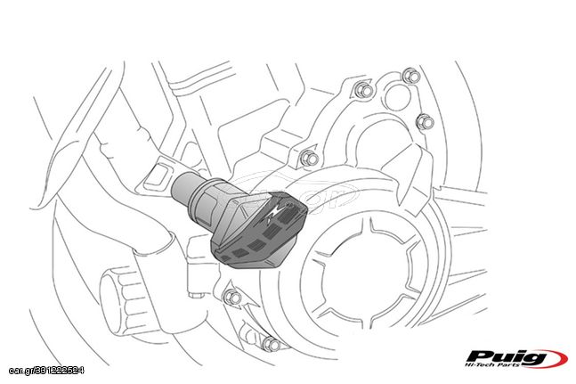 Μανιτάρια PUIG 4957N R12 Μαύρα CBR600RR 09-12