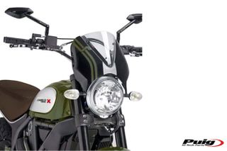 Παρμπρίζ PUIG 7652H RETROVISION SMOKE 310X310MM DUCATI SCRAMBLER 15-17