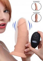 Swell 7X Inflatable & Vibrating 7" Silicone Dildo-thumb-3