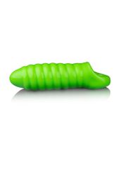 Swirl Thick Stretchy Penis Sleeve - Glow in the Dark