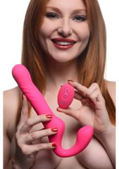 Mighty-Thrust Thrusting & Vibrating Strapless Strap-On with Remote-thumb-1