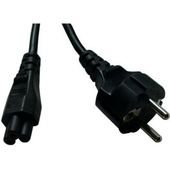 EURO POWER CABLE 3-PIN BLACK 1.5m