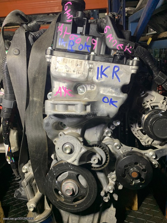 MKAUTOPARTS ΚΙΝΗΤΗΡΑΣ 1KR TOYOTA AYGO-YARIS 1000cc 12V 6 ΜΠΕΚ 2012-2019