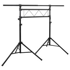 vidaXL Βάση Φωτισμού Μαύρη 238 x 115 x (180-300) εκ. Ατσάλινη
