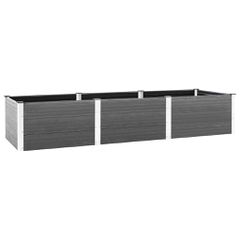 vidaXL Ζαρντινιέρα Κήπου Υπερυψωμένη Γκρι 300 x 100 x 54 εκ. από WPC