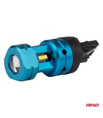 Amio - Λάμπες LED CANBUS T20 7440 W21W 4SMD 1860 Λευκή 6000K – 12/24V - 2 Τεμ. (04254/AM)-thumb-2