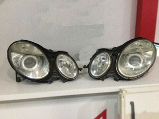 Εμπρός φανάρια Xenon Mercedes-Benz E Class Pro Facelft W211 Γνήσια Hella