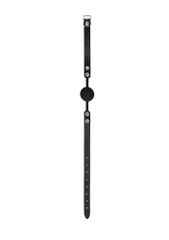 Silicone Ball Gag - with Adjustable Bonded Leather Straps-thumb-2