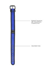 Neoprene Collar with Leash Blue-thumb-2