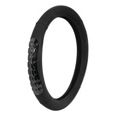 ΚΑΛΥΜΜΑ ΤΙΜΟΝΙΟΥ GEL GRIP (S) 35/37cm ΜΙΚΡΟΙΝΕΣ/ΤΖΕΛ ΜΑΥΡΟ ΑΟΣΜΟ ECO-FRIENDLY | Pancarshop