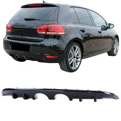 Diffuser Πίσω Προφυλακτήρα Για VW Golf VI (6) 08-12 R20 Look Γυαλιστερό Μαύρο Από Abs Πλαστικό 1 Τεμάχιο