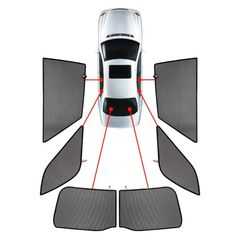 FIAT 500L MPW LIVING 5D 2012+ ΚΟΥΡΤΙΝΑΚΙΑ ΜΑΡΚΕ CAR SHADES - 6 ΤΕΜ. | Pancarshop