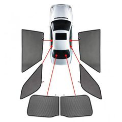 KIA NIRO 5D 2017> ΚΟΥΡΤΙΝΑΚΙΑ ΜΑΡΚΕ CARSHADES - 6 ΤΕΜ. | Pancarshop