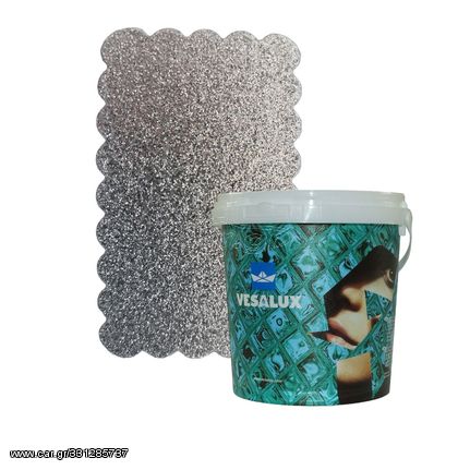 ΧΡΩΜΑ ΤΕΧΝΟΤΡΟΠΙΑΣ GO GLITTER SILVER 100 VESALUX 1L