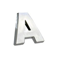 Αυτοκόλλητo Γράμμα Χρωμίου 3D ''A'' 2.7cm x 2.5cm 1 Τεμάχιο