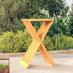 Σκαμπό Πτυσσόμενο 40 x 32,5 x 70 εκ. από Μασίφ Ξύλο Teak 316164