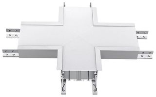 V-TAC LED σύνδεσμος σταυρός για γραμμικό φωτιστικό Samsung 16W Φυσικό λευκό 4000K με ασημί σώμα