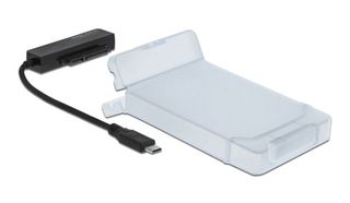 DELOCK αντάπτορας USB-C σε SATA 64084 με θήκη για 2.5" HDD/SSD, 6Gbps