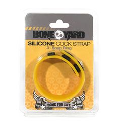 Δαχτυλίδι Πέους Boneyard Cock Strap Κίτρινο OS - Σιλικόνη