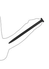 Silicone Rugged Nail Plug Set - Urethral Sounding - Black-thumb-5