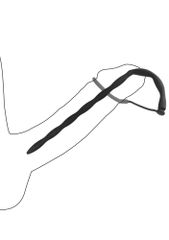 Silicone Plug & Cock Ring Set - Urethral Sounding - Black-thumb-5