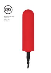 Silicone USB-Rechargeable Anal Set - Red-thumb-5