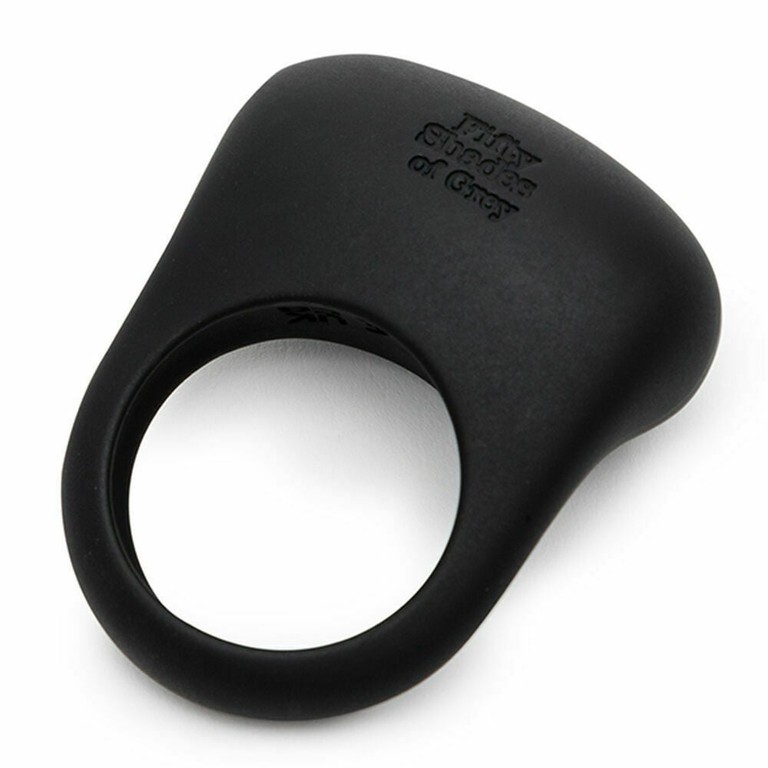 Sensation Rechargeable Vibrating Love Ring - Black