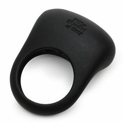 Sensation Rechargeable Vibrating Love Ring - Black