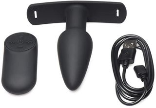 Bum-Tastic - Silicone Anal Plug with Harness and Remote Control-thumb-4